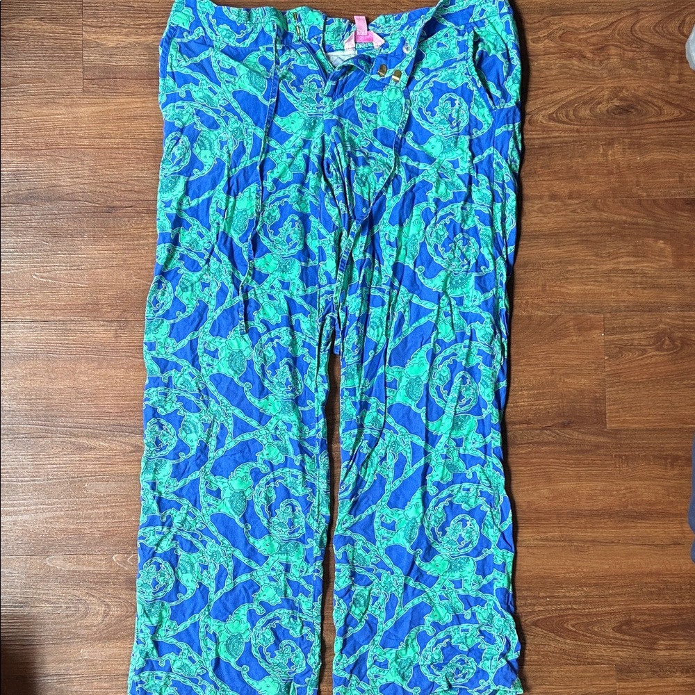 Lilly Pulitzer Blue and Green Pants